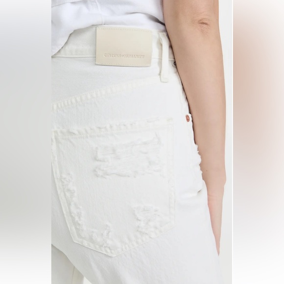 Citizens of Humanity EVA ripped white straight jeans - Picture 2 of 14